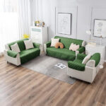 Ultrasonic Quilted Sofa Cover Green - Image 2