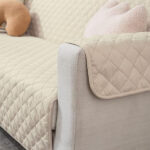 Ultrasonic Quilted Sofa Cover Off White - Image 2