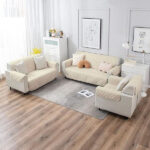 Ultrasonic Quilted Sofa Cover Off White - Image 3