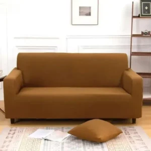 Jersey Sofa Cover - Camel Brown