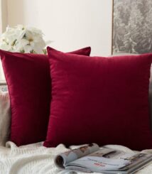 Luxury velvet cushion cover for sofa and bedroom décor