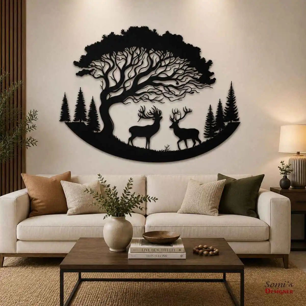 Luxury Deer Forest Wall Art for Modern Home Decor Luxury Deer Forest Wall Art for Modern Home Decor 04 - Image 1