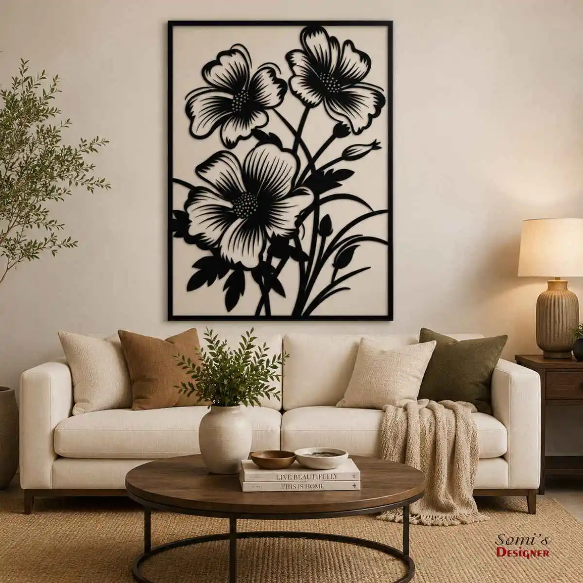 Luxury Floral Blossom Wall Art for Modern Home Decor Luxury Floral Blossom Wall Art for Modern Home Decor 05 - Image 1