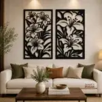 Luxury Floral Wall Art Set for Modern Home Decor