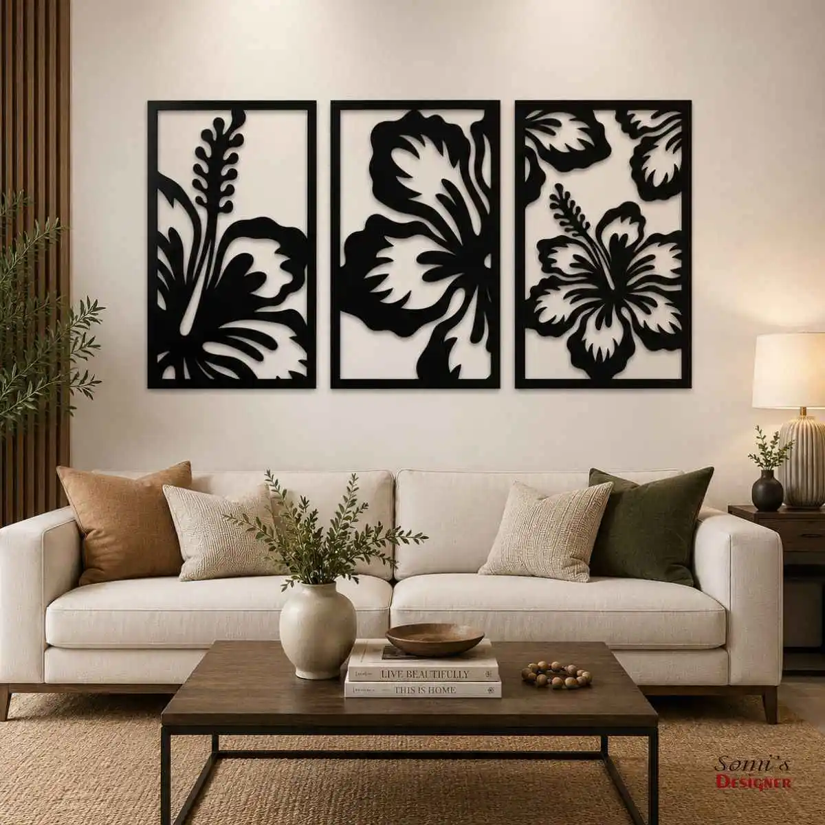 Luxury Floral Wall Art Set Luxury Floral Wall Art Set 08 - Image 1